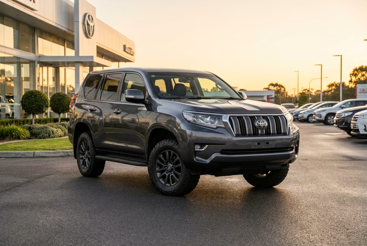 2018 Toyota LandCruiser Prado front three-quarter
